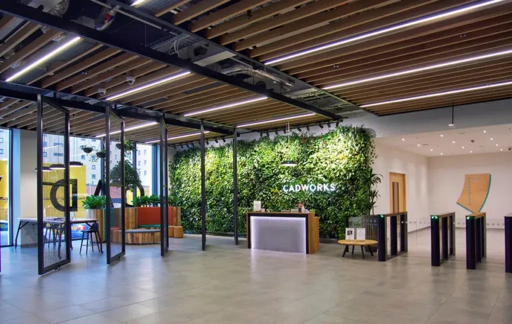 Cadworks entrance and reception