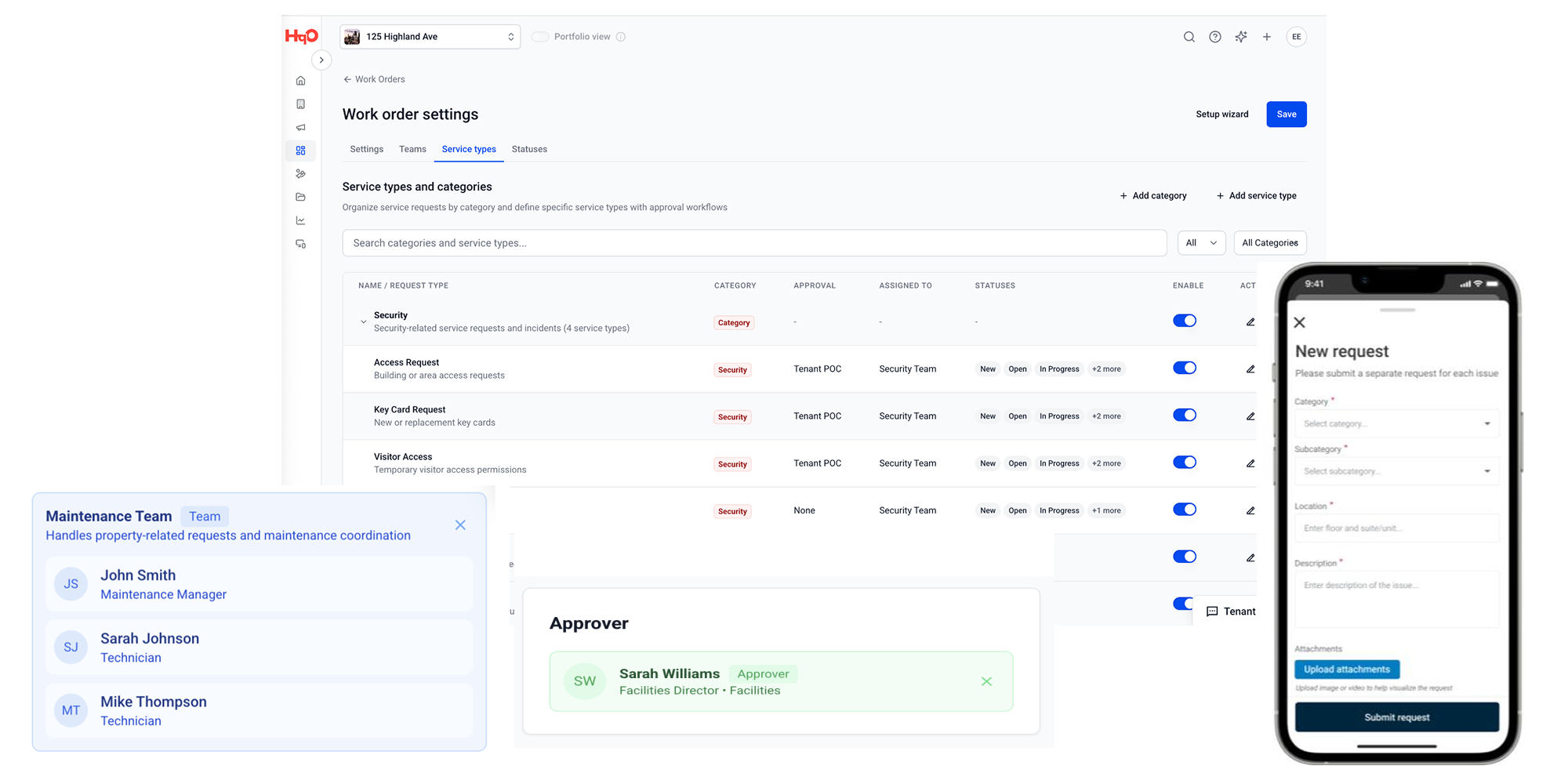Service requests