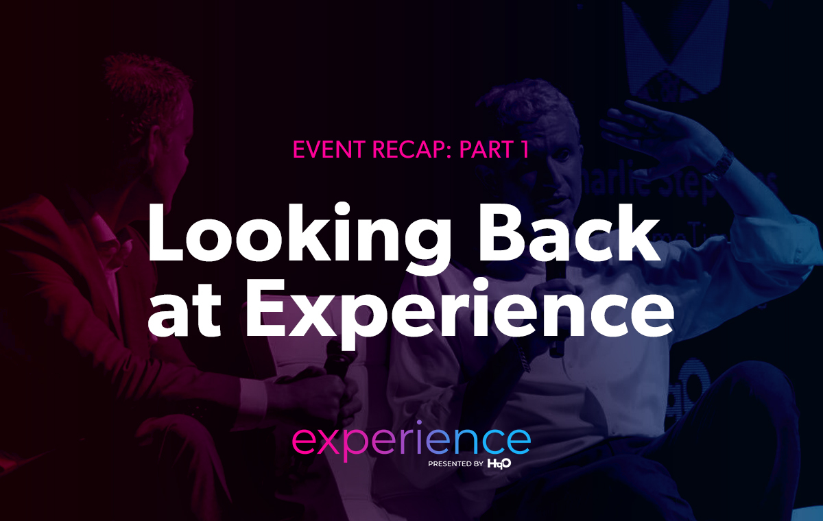 Looking Back at EXPERIENCE: Part I